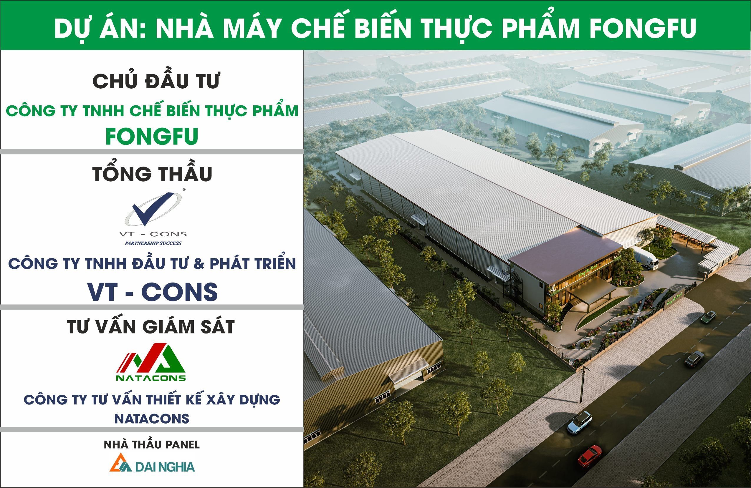 Dự án Nhà máy Chế biến Thực phẩm Fongfu